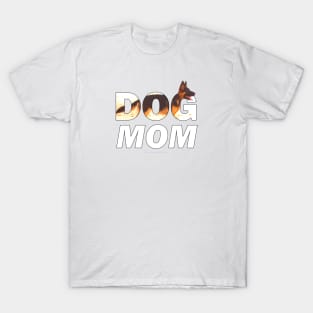 Dog Mom - German Shepherd oil painting wordart T-Shirt